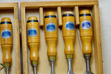MINTY SET OF 8 BEAVER CHISELS IOB - ESKILSTUNA - EA BERG