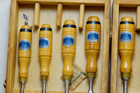 MINTY SET OF 8 BEAVER CHISELS IOB - ESKILSTUNA - EA BERG