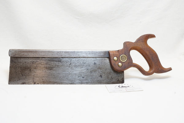 FINE DISSTON NO. 4 HEAVY BACK SAW - 12 TPI