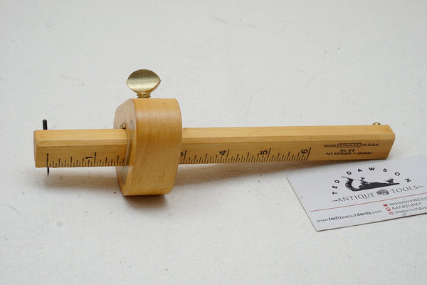 FINE STANLEY NO. 65 BOXWOOD MARKING GAUGE