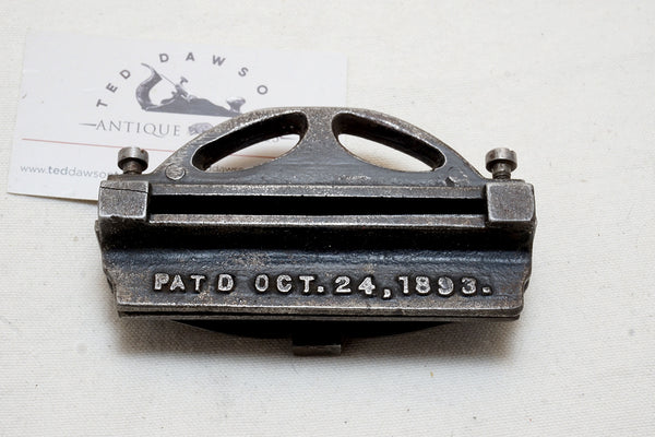 GRAPHIC PIKE MFG 1893 PATENT SAW FILER / JOINTER