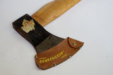 MINTY ILTIS OX-HEAD AXE HEAD WITH PAPER LABEL - ORIGINAL HAFT & SHEATH
