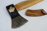 MINTY ILTIS OX-HEAD AXE HEAD WITH PAPER LABEL - ORIGINAL HAFT & SHEATH