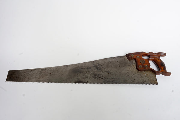 LONG DISSTON D8 SAW 5 TPI RIP SAW - APPLEWOOD THUMBHOLE HANDLE