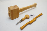 MINT MARPLES SPOKESHAVE, JOINERS' MALLET, AND CLAY SCREWDRIVER
