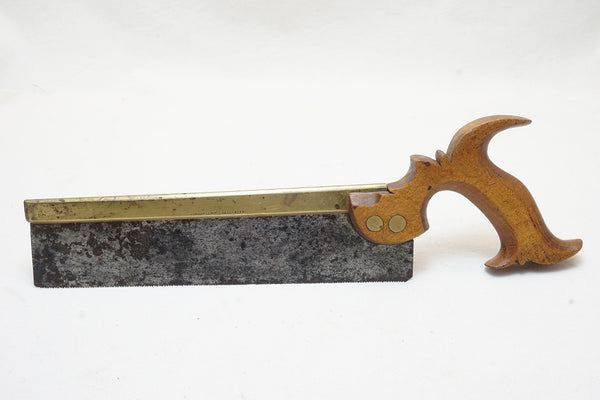 VERY EARLY MITCHELL & CO SPLIT NUT DOVETAIL SAW - CA 1830