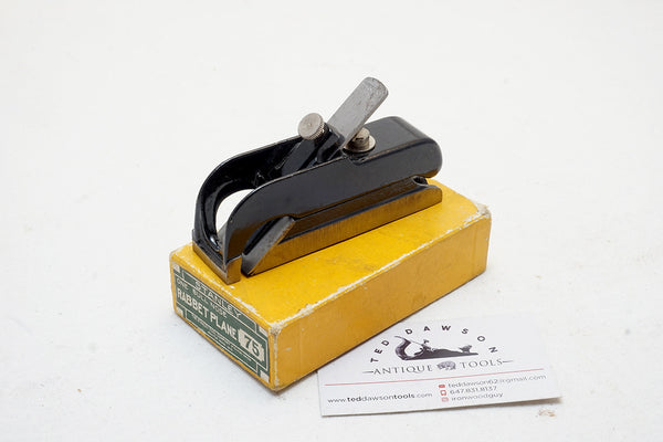MIB STANLEY NO. 75 BULLNOSE RABBET PLANE
