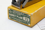 MIB STANLEY NO. 75 BULLNOSE RABBET PLANE