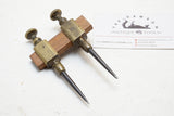 LOVELY EARLY BRASS TRAMMEL POINTS WITH PENCIL HOLDER