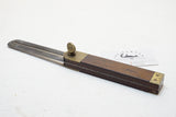 FINE EARLY ROSEWOOD BEVEL SQUARE WITH KNURLED NUT - NEW YORK CITY MAKER
