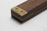 FINE EARLY ROSEWOOD BEVEL SQUARE WITH KNURLED NUT - NEW YORK CITY MAKER