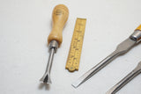 MINT SET OF 4 CLAY CABINETMAKERS' SCREWDRIVERS & EXTRAS