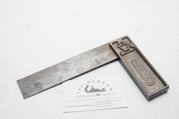 UNCOMMON EARLY CAST HENRY DISSTON NO. 5 1/2 CARPENTER'S SQUARE