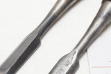 WORKING PAIR OF JAPANESE NOMI / CHISELS 3/4" & 5/8"