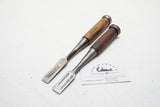 WORKING PAIR OF JAPANESE NOMI / CHISELS 3/4" & 5/8"