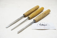 SET OF 3 PFEIL GOUGES