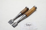 WORKING PAIR OF JAPANESE NOMI / BUTT CHISELS