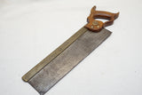 FINE HUGHES & HUDSON HEAVY BRASS BACK SAW - 11 TPI - CA 1880
