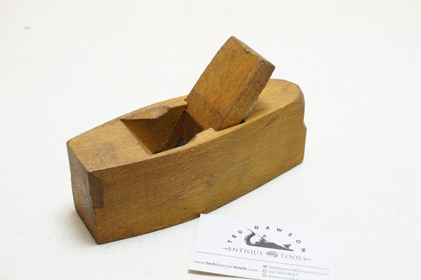 LOVELY SMALL COFFIN WOODEN SMOOTH PLANE