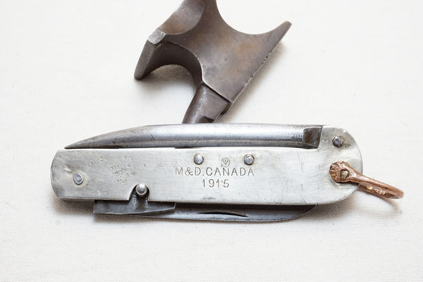 EARLY WW1 M & D MILITARY 1915 FOLDING RIGGING KNIFE - THOMAS TURNER