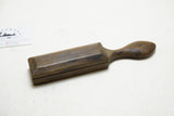 VERY FINE GRIT SHARPENING STONE IN WALNUT HANDLED CASE - COTICULE(?)