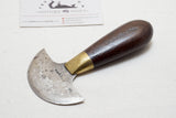 RARE EARLY EICKHOFF NEW YORK ROUND / HEAD KNIFE - SADDLE MAKER LEATHER TOOL