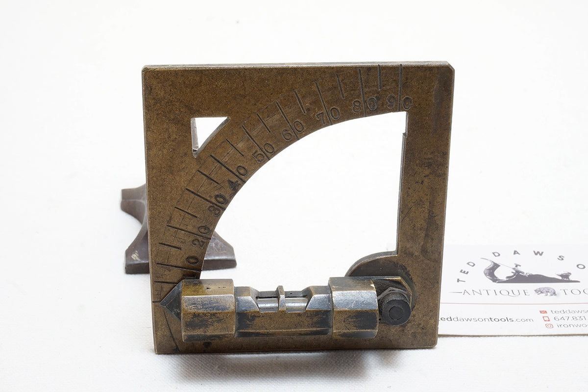 LOVELY UNIQUE BRASS INCLINOMETER LEVEL – Ted Dawson Antique Tools