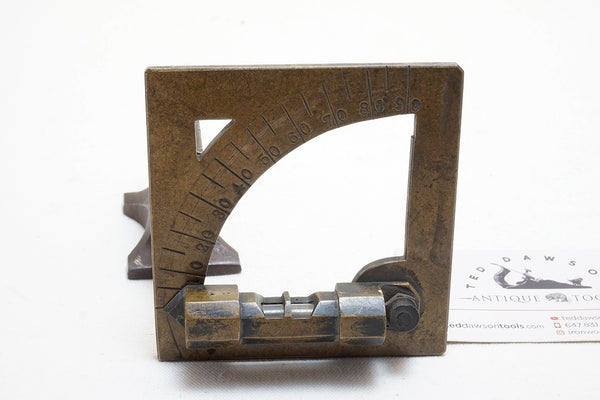 Inclinometer Rails Old LOVELY UNIQUE BRASS INCLINOMETER LEVEL – Ted Dawson Antique Tools