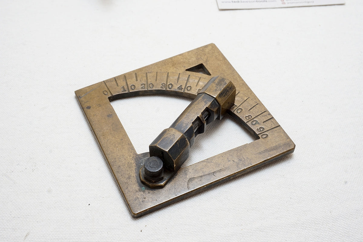 LOVELY UNIQUE BRASS INCLINOMETER LEVEL – Ted Dawson Antique Tools