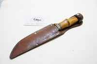 FINE ROBERT KLAAS 'KISSING CRANES' SOLINGEN HUNTING KNIFE WITH SHEATH