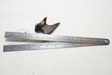 EARLY STARRETT NO. 471 STEEL CIRCUMFERENCE FOLDING RULE - METRIC ENGLISH