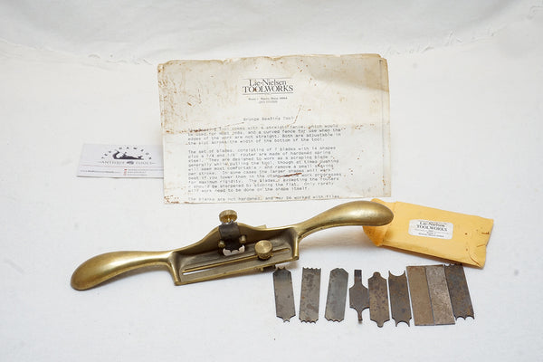 HARD-TO-FIND OUT OF PRODUCTION LIE NIELSEN BEADER TOOL + CUTTERS IOB