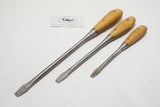 FINE SET OF 3 IRWIN PERFECT HANDLE SCREWDRIVERS
