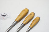 FINE SET OF 3 IRWIN PERFECT HANDLE SCREWDRIVERS