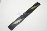 18" LONG EBONY & BRASS PARALLEL RULE