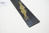 18" LONG EBONY & BRASS PARALLEL RULE