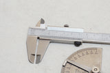MITUTOYO DIAL CALIPER, B & S VERNIER CALIPER, LUFKIN NO 86 WIGGLER, + PROTRACTOR