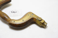 BEAUTIFUL BRASS PLATED HAND BRACE WITH EBONY HEAD