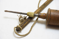 NICE EARLY MAHOGANY BOW DRILL