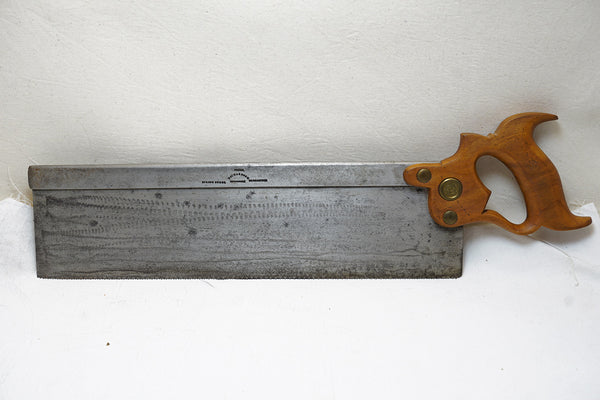 UNCOMMON LARGE 16" RICHARDSON STEEL BACK OR TENON SAW - 12TPI