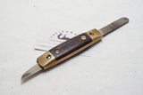 GORGEOUS ROSEWOOD AND BRONZE MARKING KNIFE - I. P. HYDE