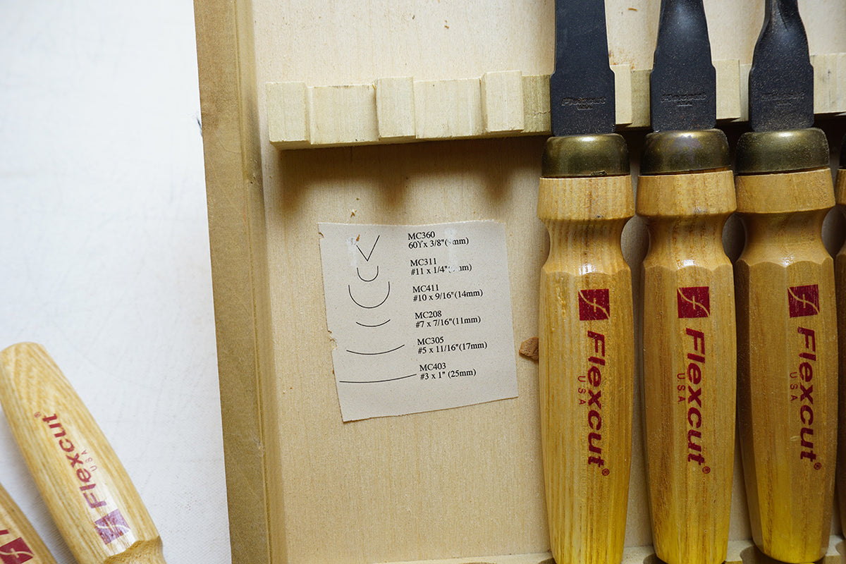 EXCELLENT SET OF 6 FLEXCUT MALLET CARVING TOOLS – Ted Dawson Antique Tools