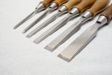 DEAD MINT SET OF 6 VERITAS BENCH CHISELS - 3/16"" ~ 1"