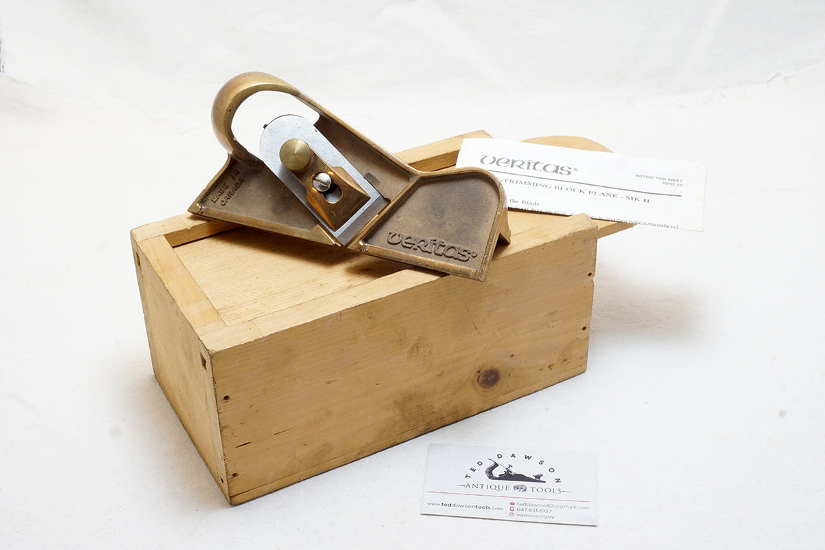 FINE BRONZE VERITAS EDGE TRIMMING BLOCK PLANE MK II – Ted Dawson ...