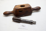 MAGNIFICENT HUGE WOOD SCREW BOX DIE AND TAP  - 2 1/4"