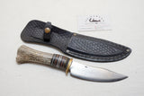OUTSTANDING WILLIAM 'BILL' SCAGEL LARGE HUNTER WITH ORIGINAL SHEATH