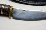 OUTSTANDING WILLIAM 'BILL' SCAGEL LARGE HUNTER WITH ORIGINAL SHEATH