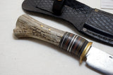 OUTSTANDING WILLIAM 'BILL' SCAGEL LARGE HUNTER WITH ORIGINAL SHEATH