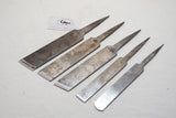FINE SET OF 5 HEAVY SKEW BLADE CHISELS - WARD & PAYNE