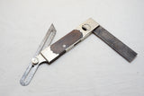 VERY RARE RITCHIE PATENT COMBINATION SQUARE, RULE, LEVEL & BEVEL